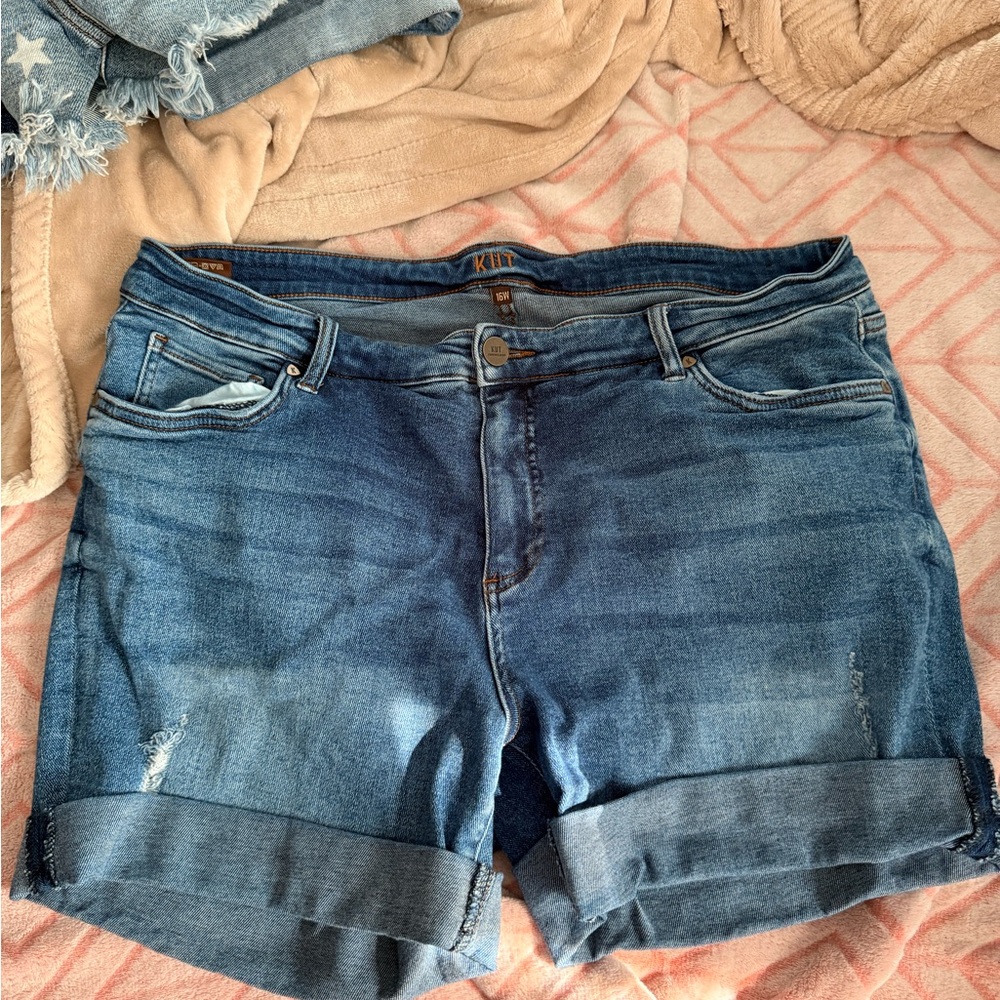Kut from the Kloth Dark Blue Jean Shorts